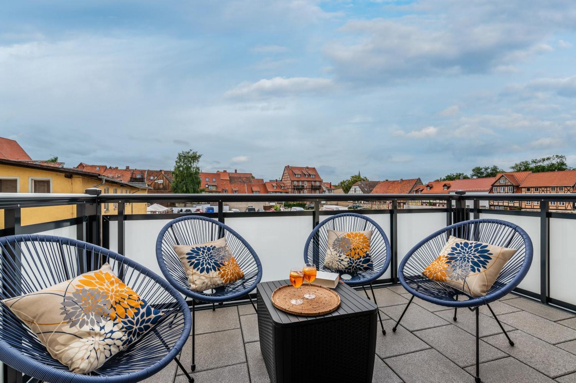 Design-Wohnung, Altstadt, Parkplatz, Netflix Кведлинбург Экстерьер фото